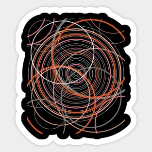 Abstract circle patterns Sticker